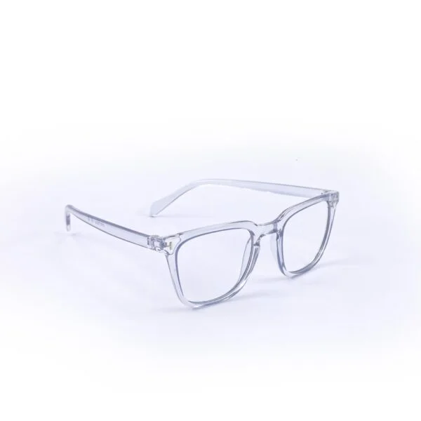 White & Royal Blue Square Eyeglasses