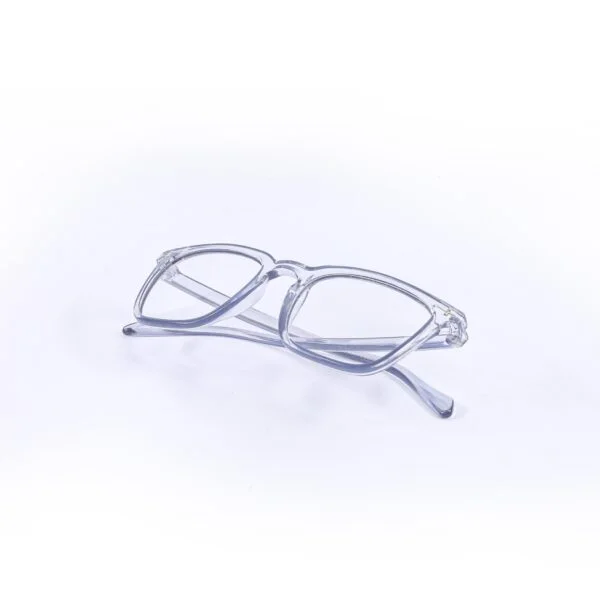 White & Royal Blue Square Eyeglasses - Image 6
